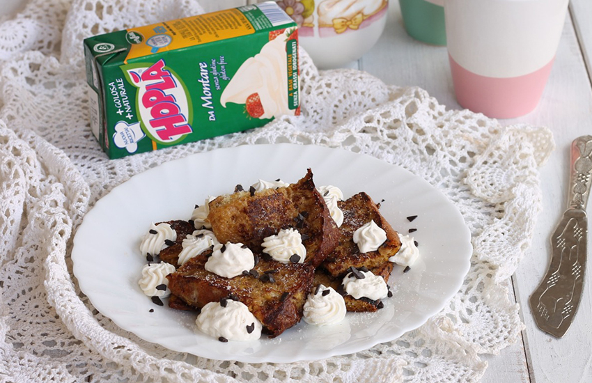 Pandoro french toast al caffè