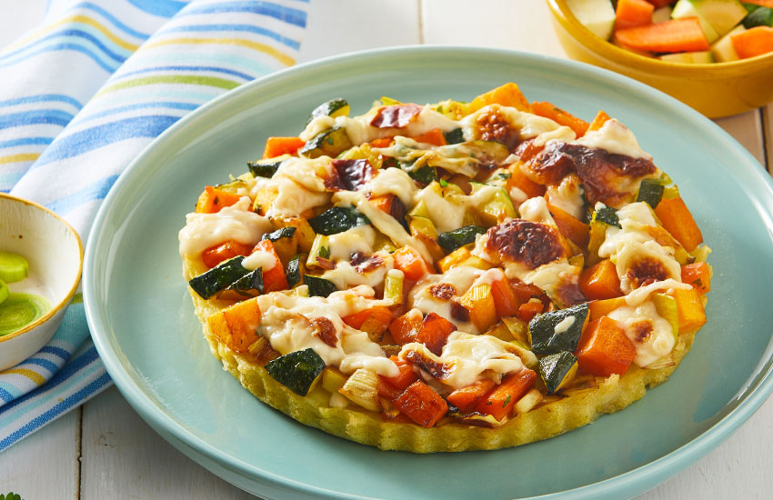 Crostata di patate con verdure